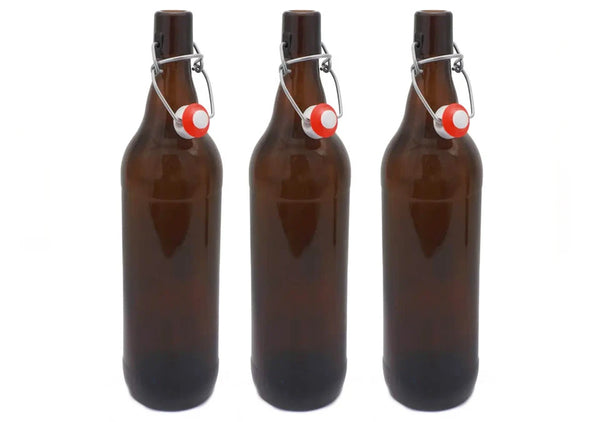 Brúnar 12x500ml Flöskur m/tappa