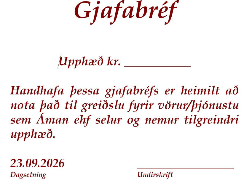 Gjafabréf