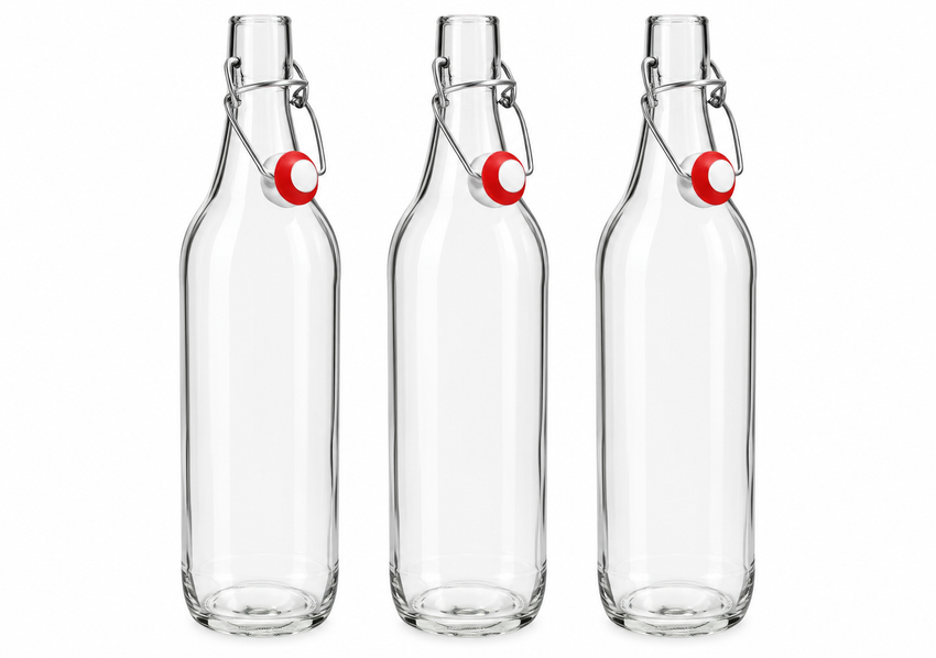 Glærar 12x500ml Flöskur m/tappa