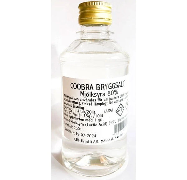 Lactic acid 80% Coobra 250 ml.